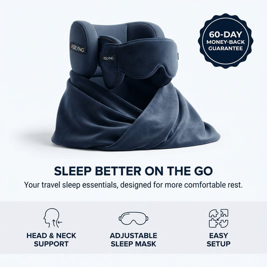 Memory Foam Travel Sleep Set with Eye Mask